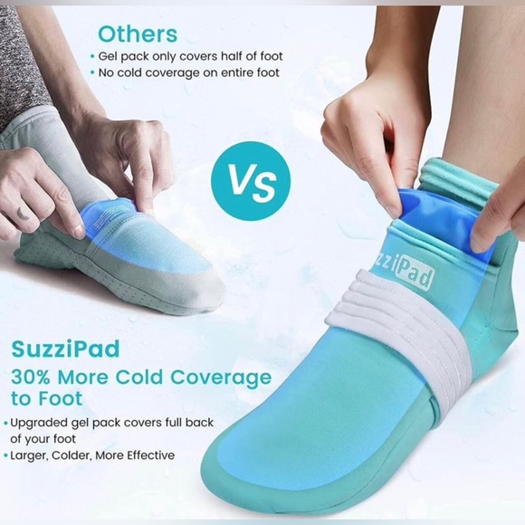 Two Pairs of Suzzipad Chemotherapy Cold Therapy Socks for Foot Pain Relief - Picture 3 of 9